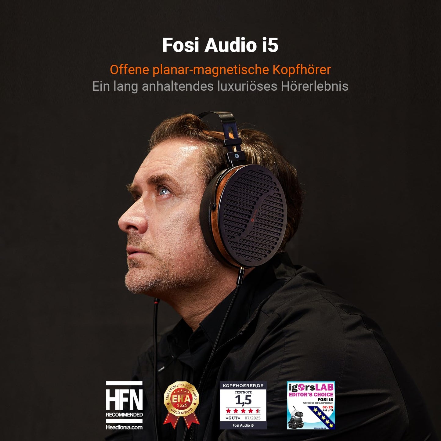 Fosi Audio i5 Open-Back Planar Magnetic Kopfhörer