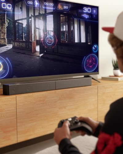 ULTIMEA 5.1ch Soundbar mit Dolby Atmos, VoiceMX, BassMX, APP, Heimkino 4D Surround Sound System, Poseidon M60 Boom