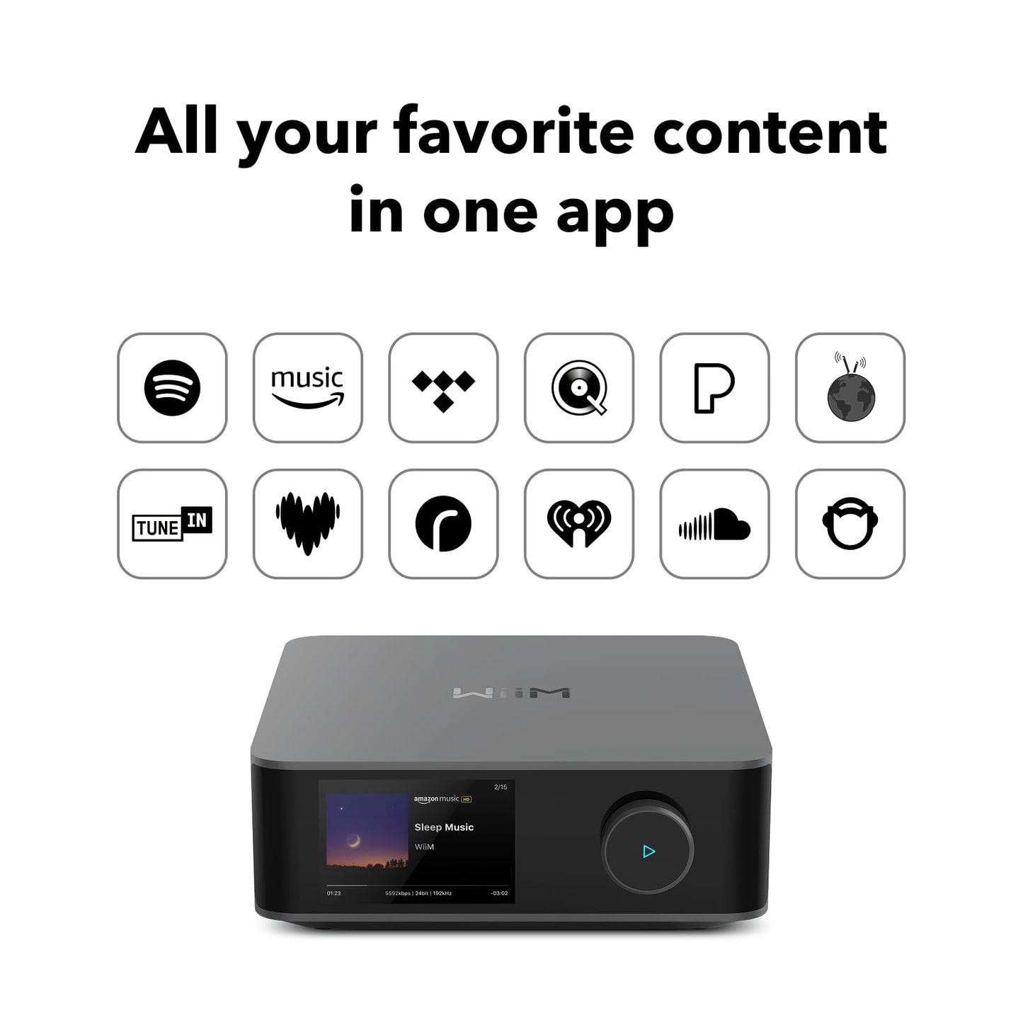 WiiM Amp Ultra mit Voice Remote 2