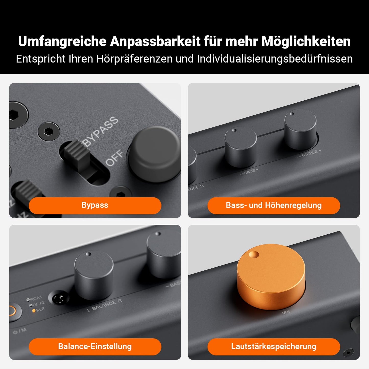 Fosi Audio ZP3 Symmetrischer Vorverstärker